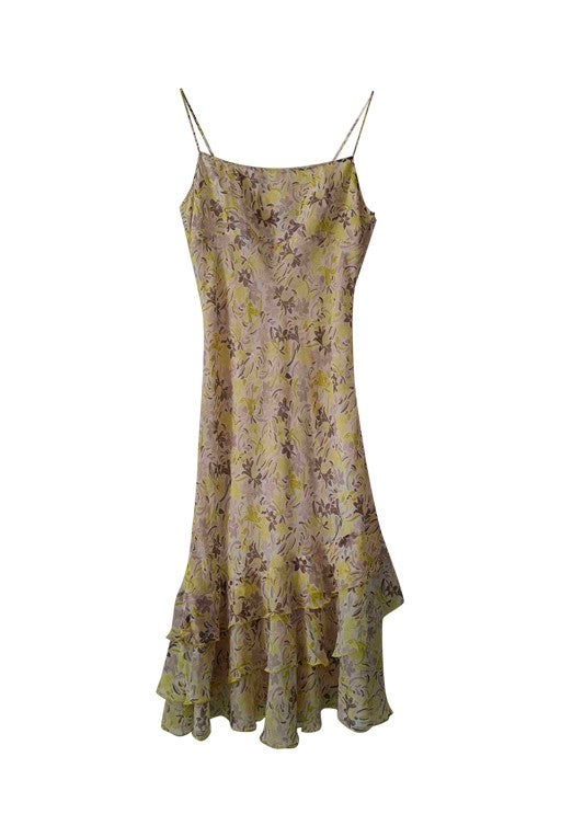 Silk floral dress