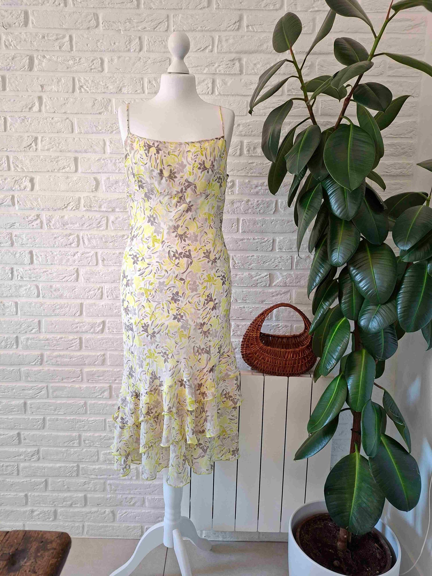 Silk floral dress