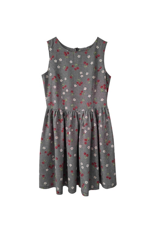 Floral Vichy dress