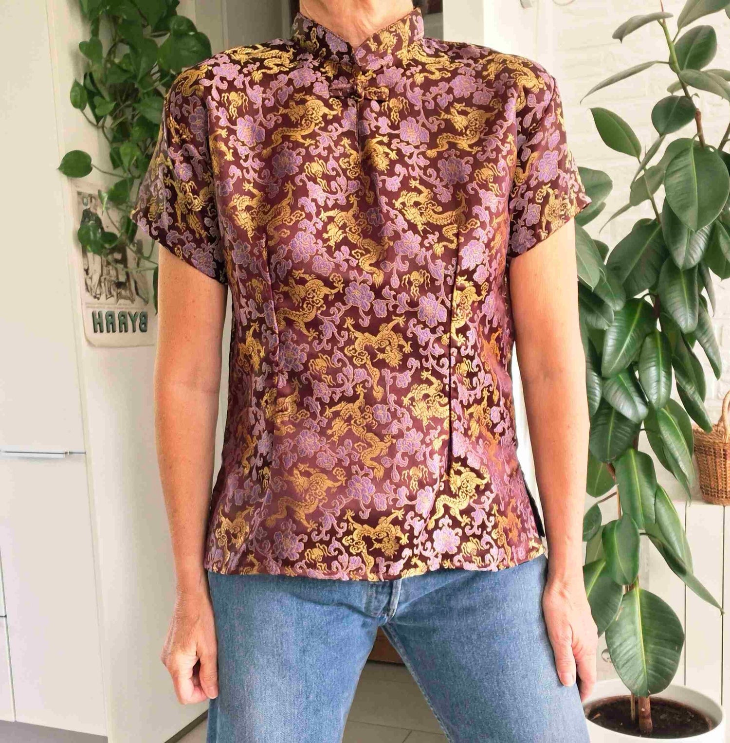 Asian silk top