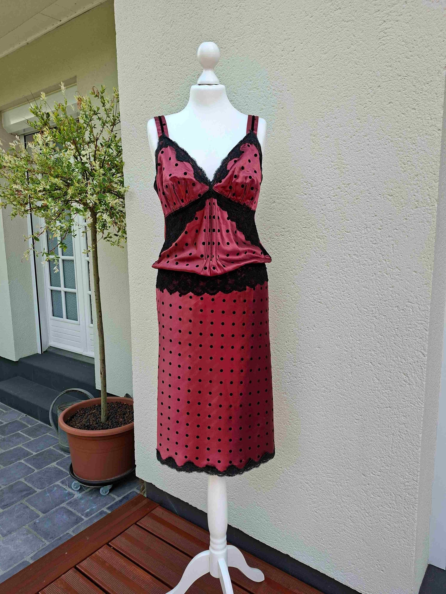 90's polka dot dress