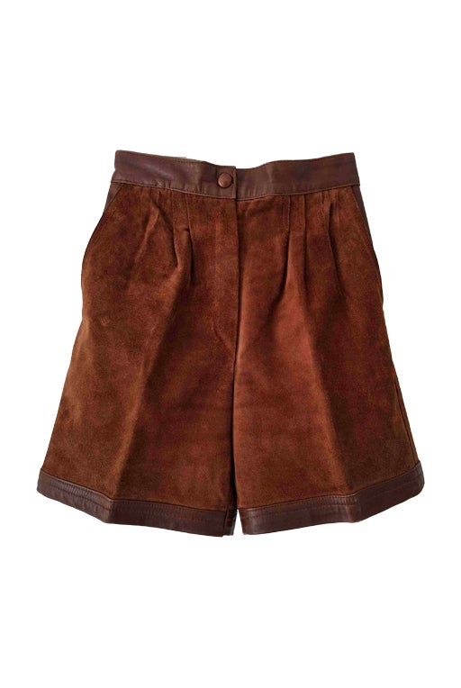 Bermuda en cuir