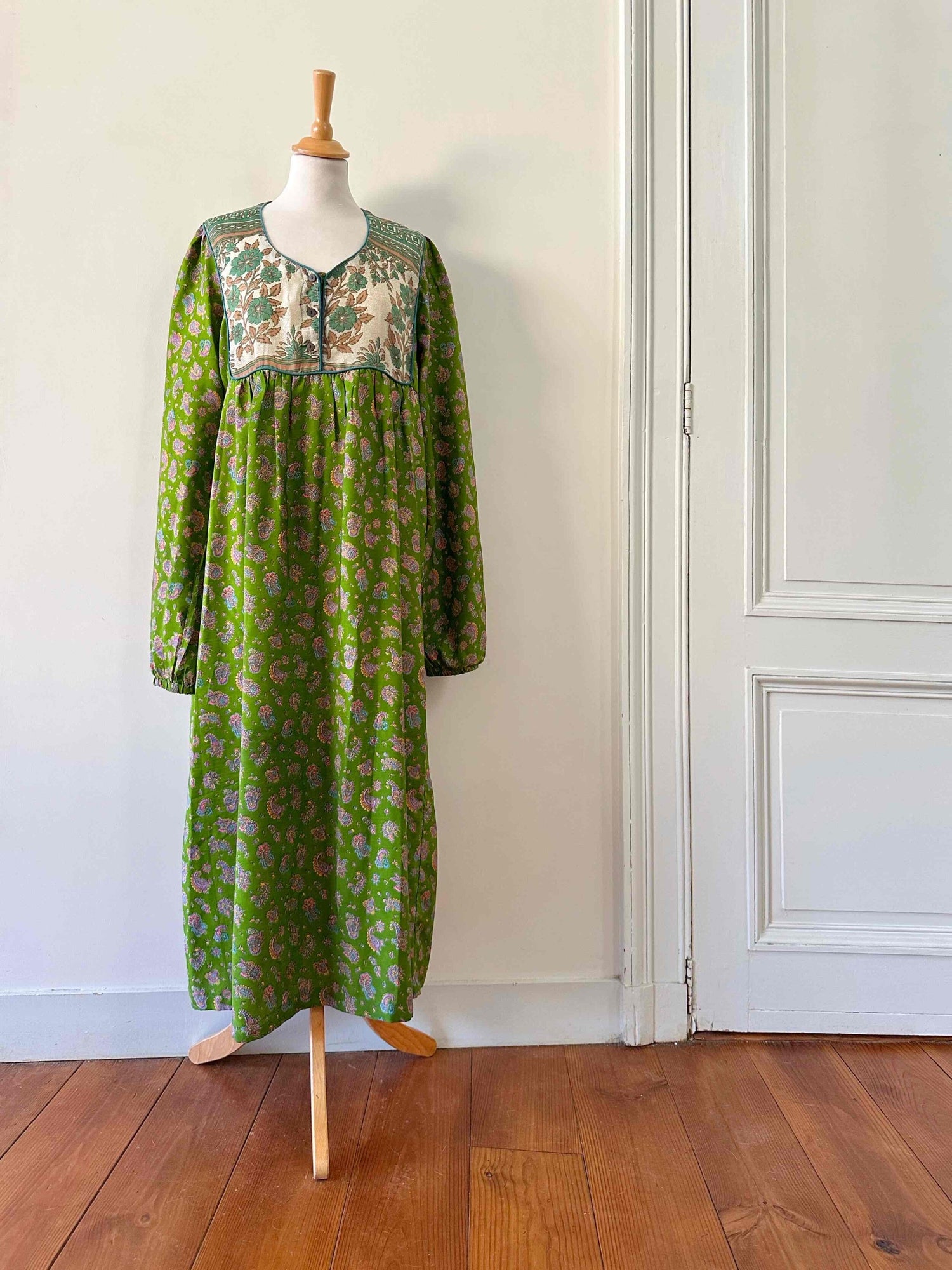 Paisley silk dress