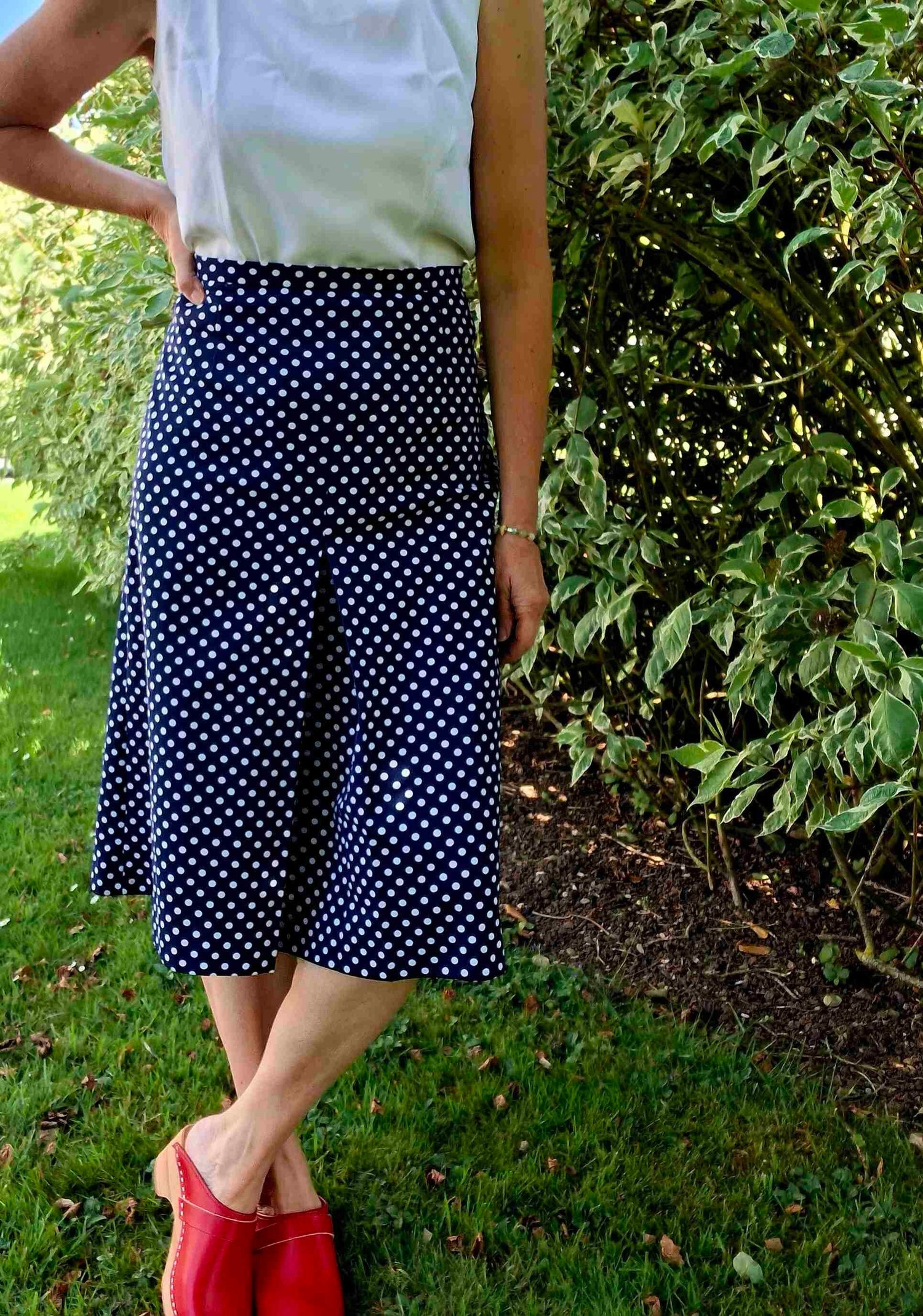 Polka dot skirt