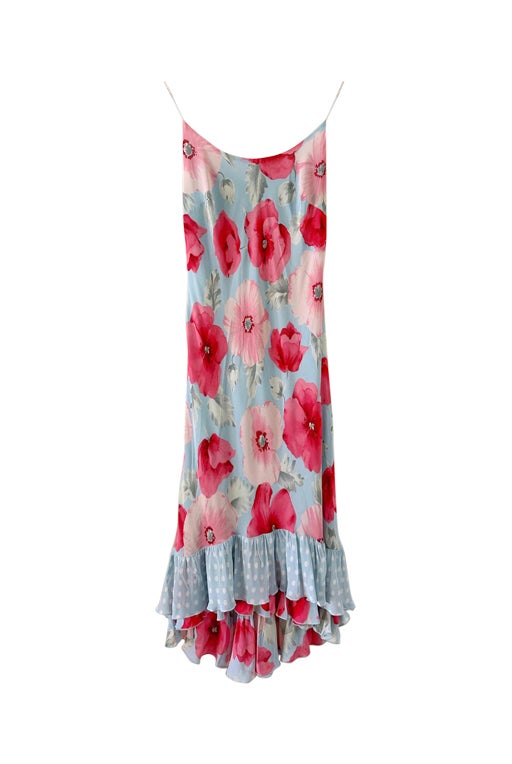 Dress with polka dots and flowers