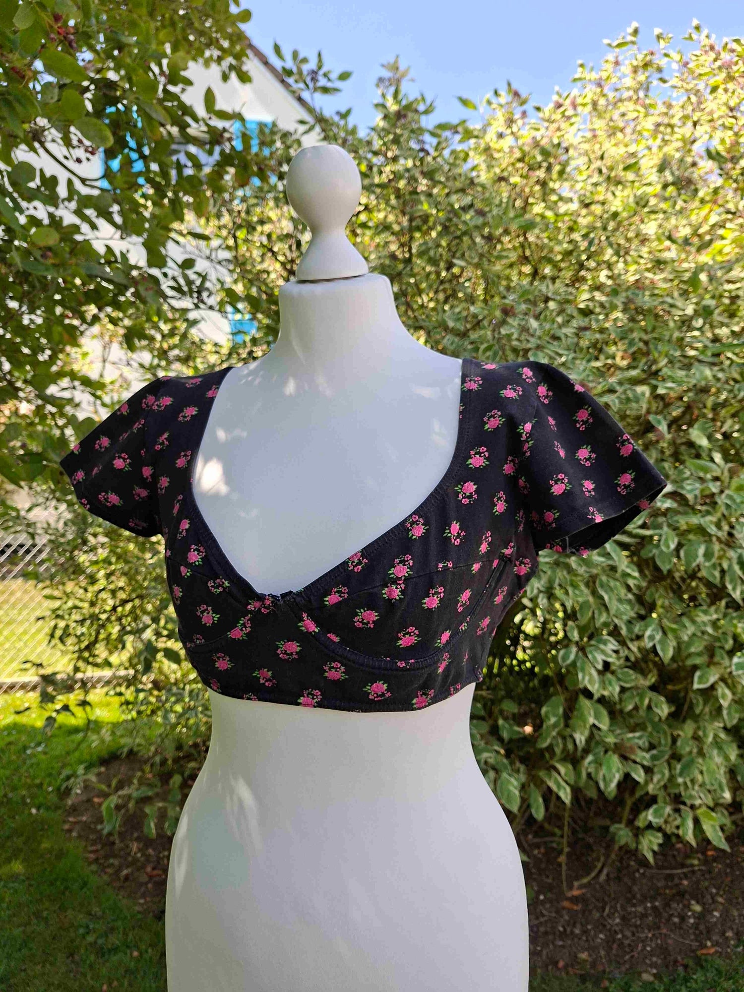 Floral crop top