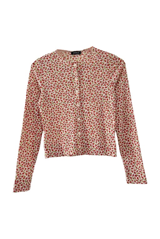 Cardigan à fleurs