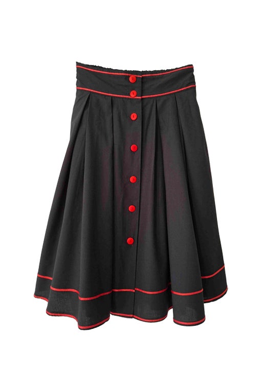 Button-front skirt 90's