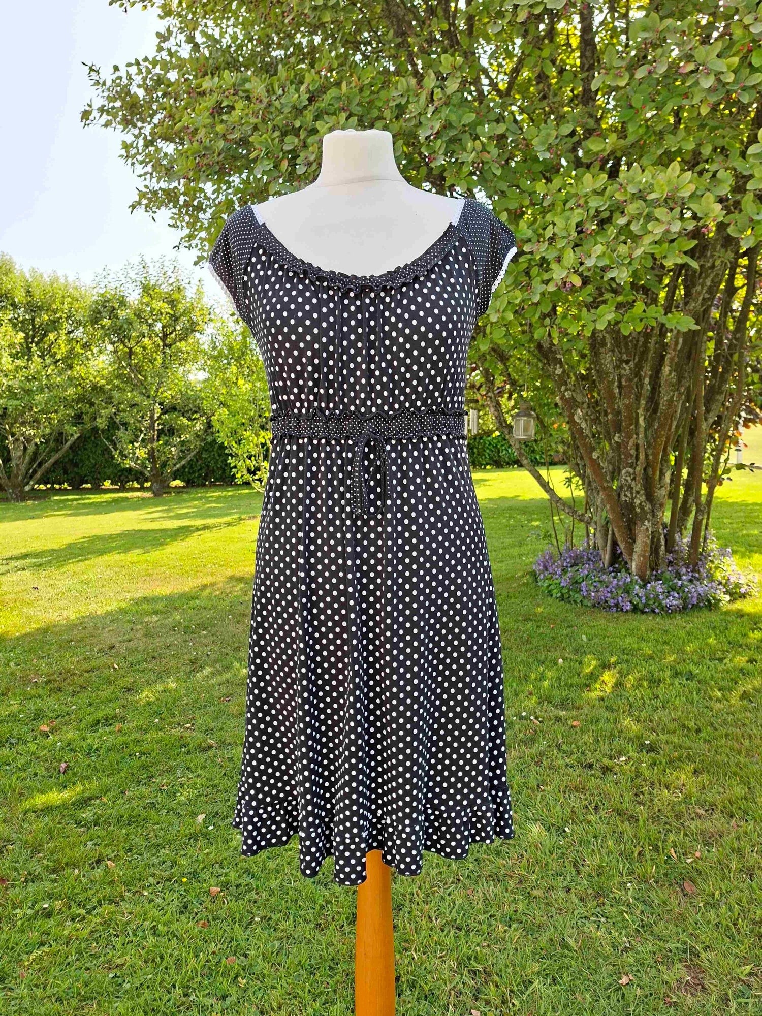 90's polka dot dress