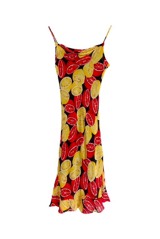 Citrus print nightgown