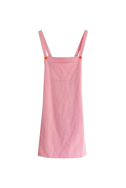 Vichy overall dress