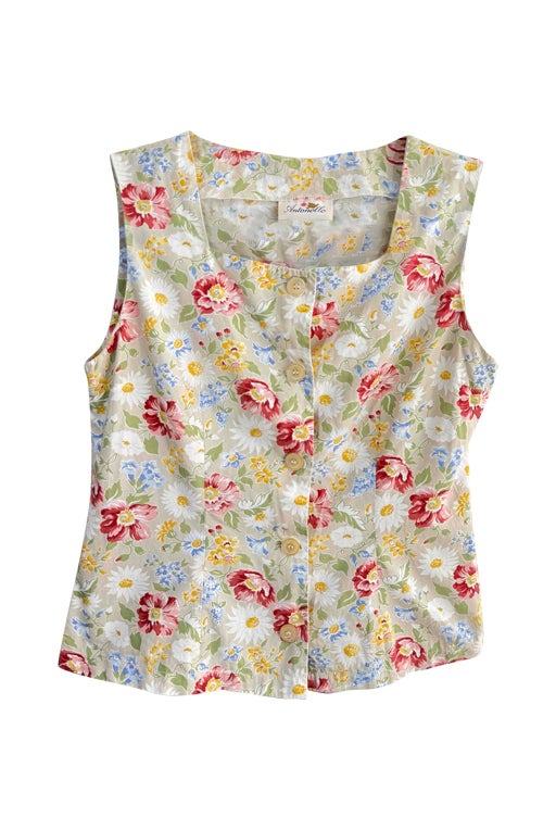 Top à fleurs