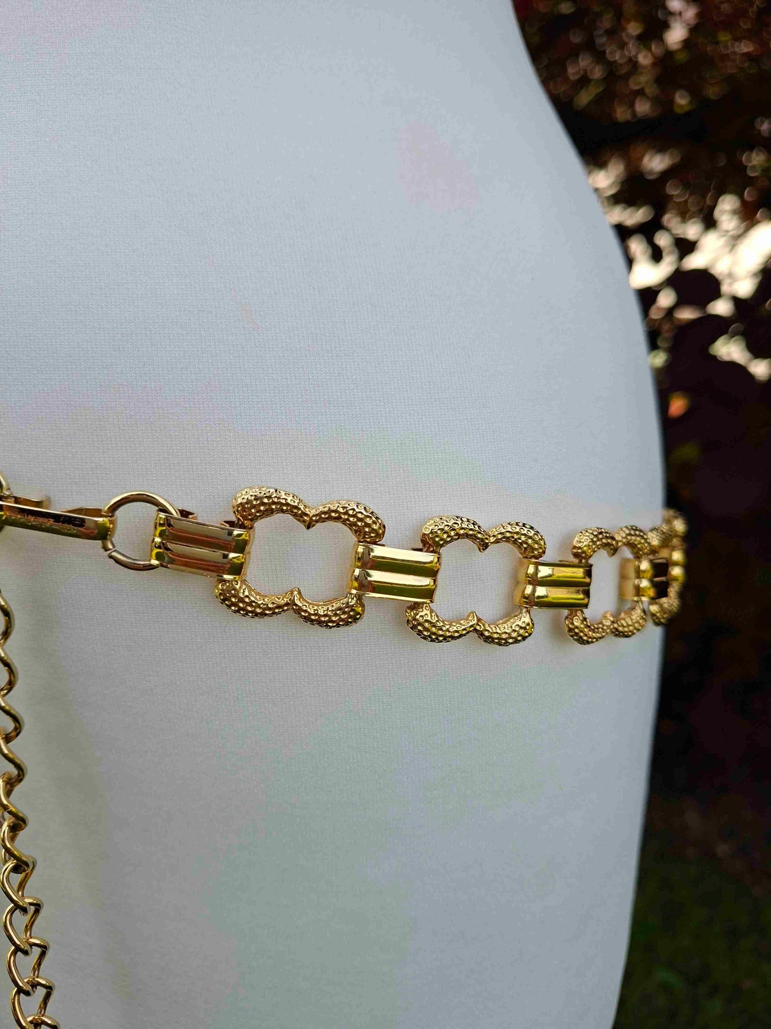 Metal chain belt