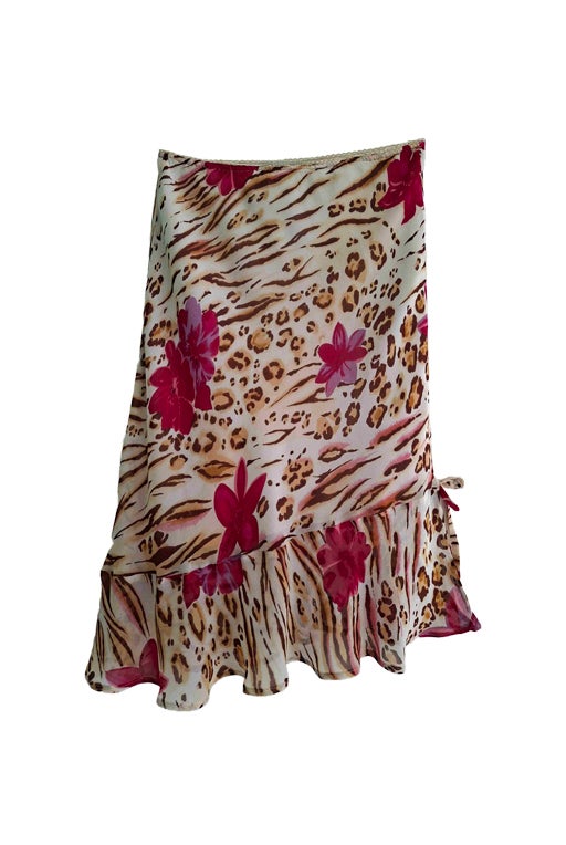 90's floral skirt
