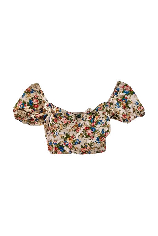 Floral crop top