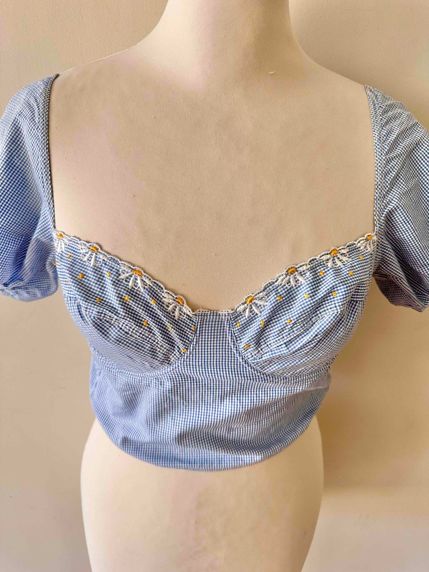 Crop top vichy