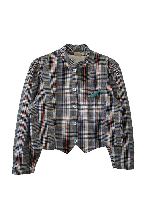 Veste tartan 80's
