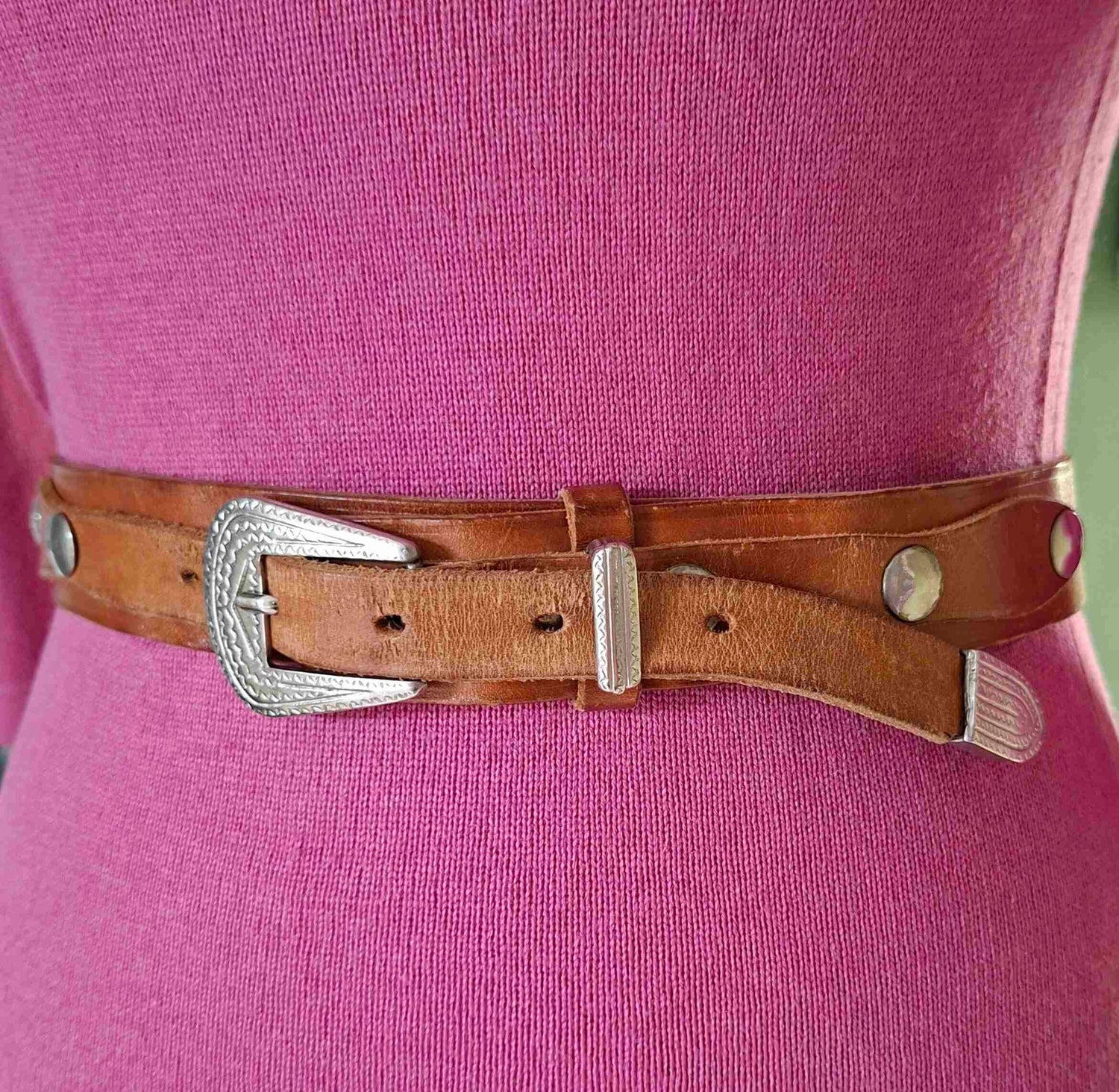 Ceinture en cuir 70's