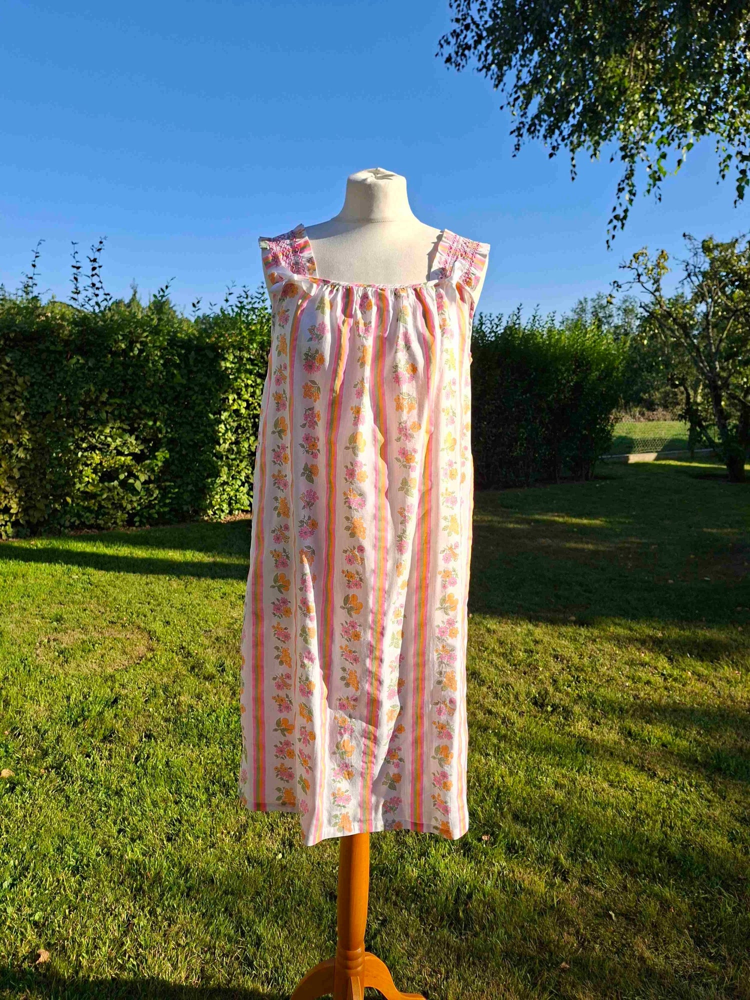 Floral print nightgown