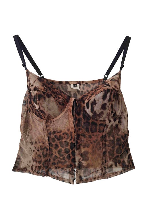 Leopard-print camisole