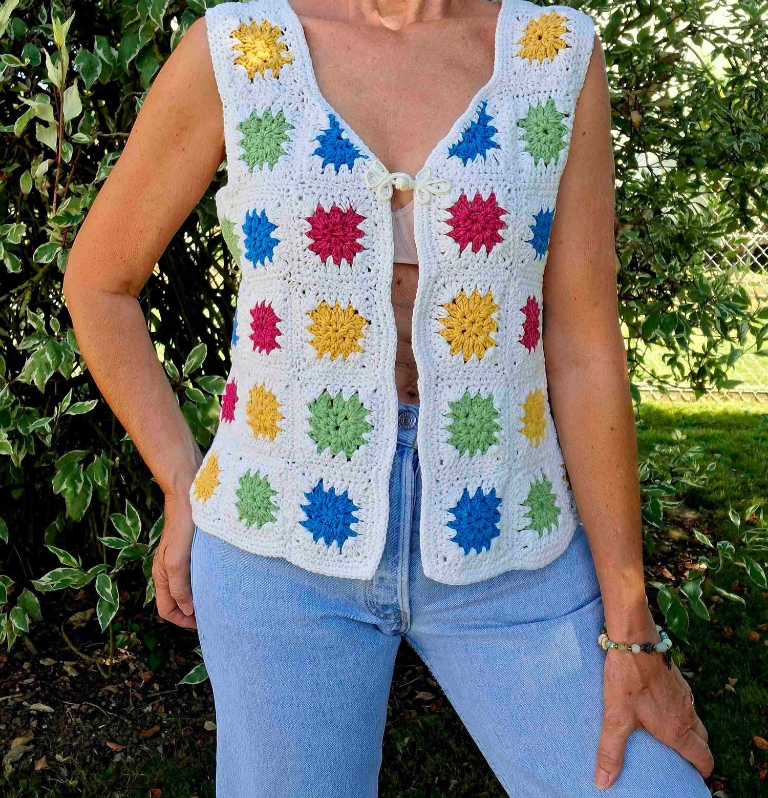 Crocheted vest