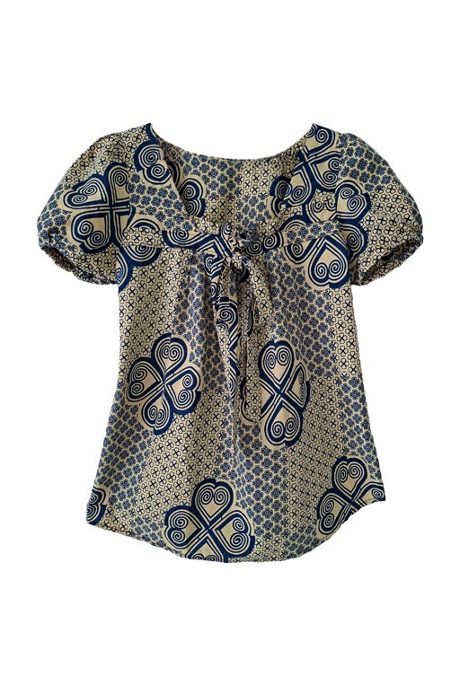 70s cotton blouse