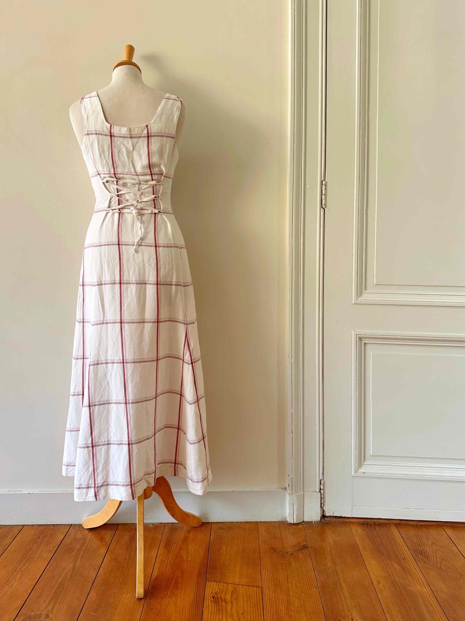 Linen Vichy dress