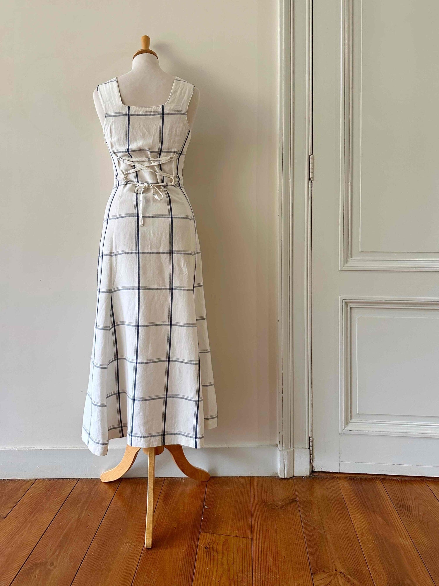 Linen Vichy dress
