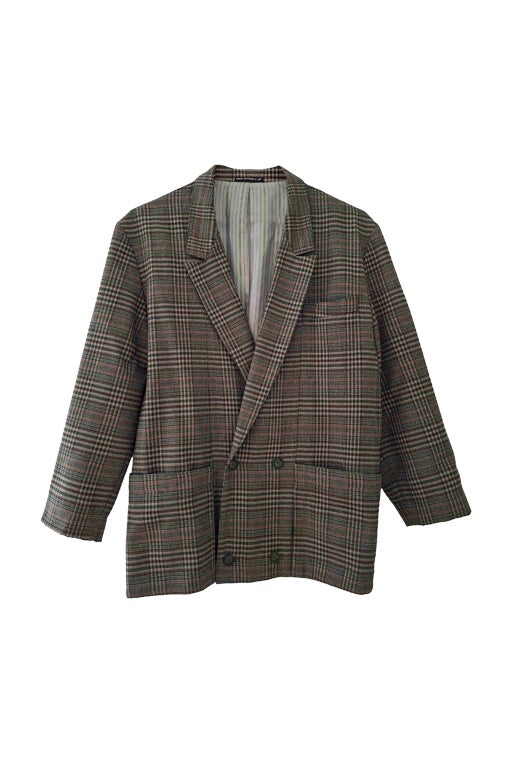 Blazer à carreaux