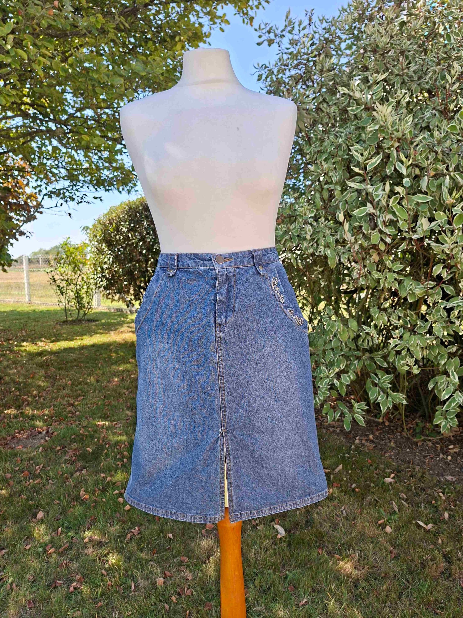 90s denim skirt