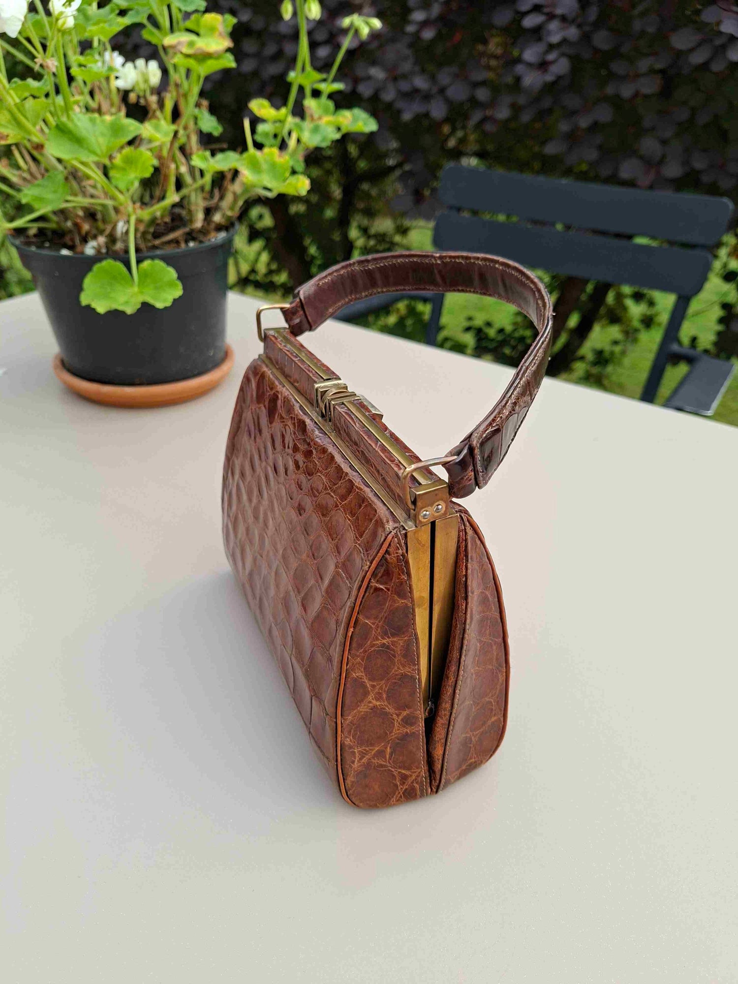 Exotic leather bag