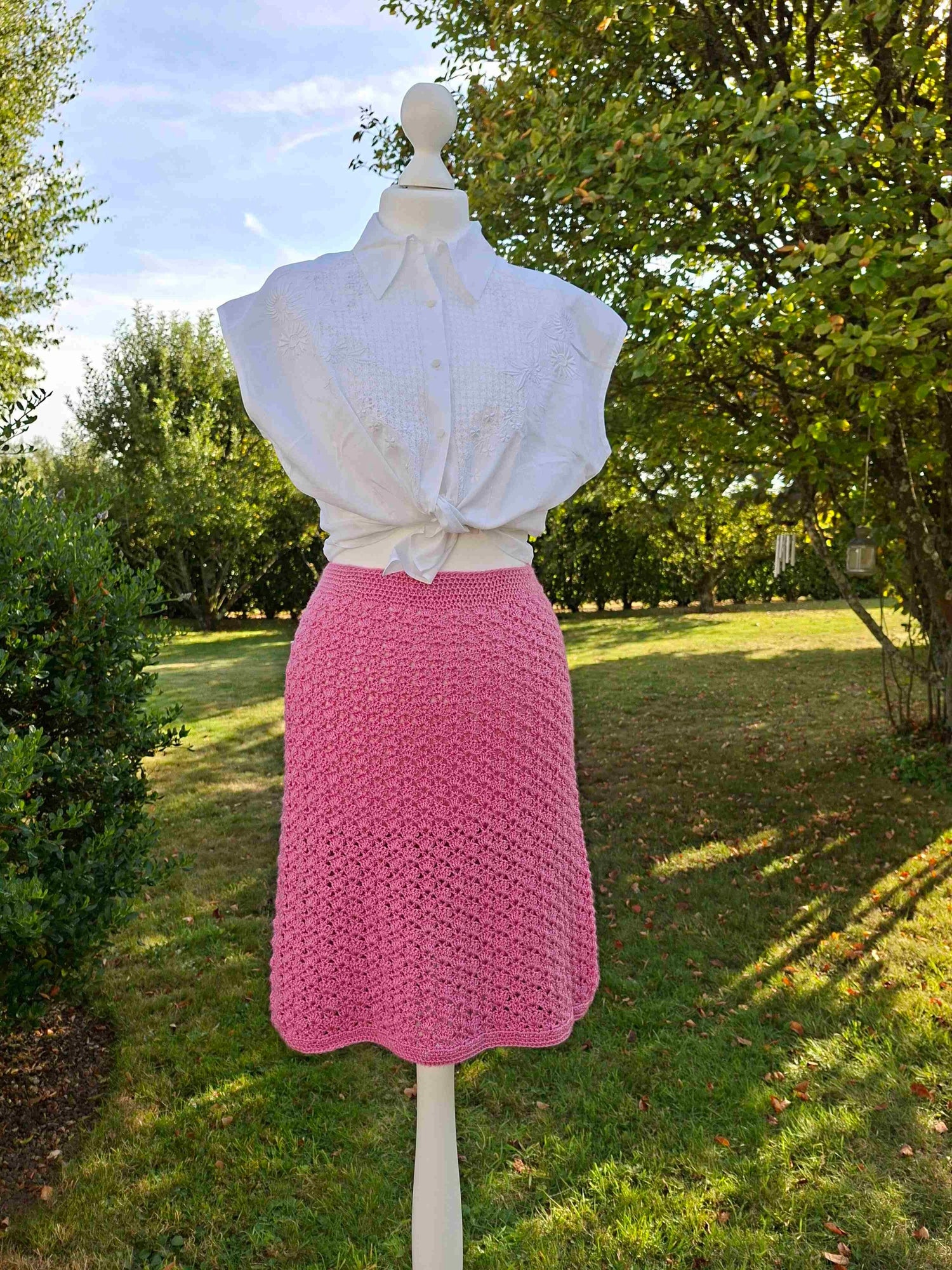 Crocheted skirt
