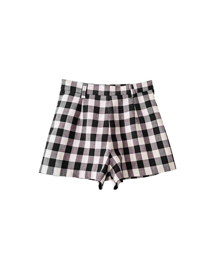 Short à carreaux