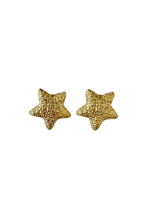 Clip-on starfish earrings