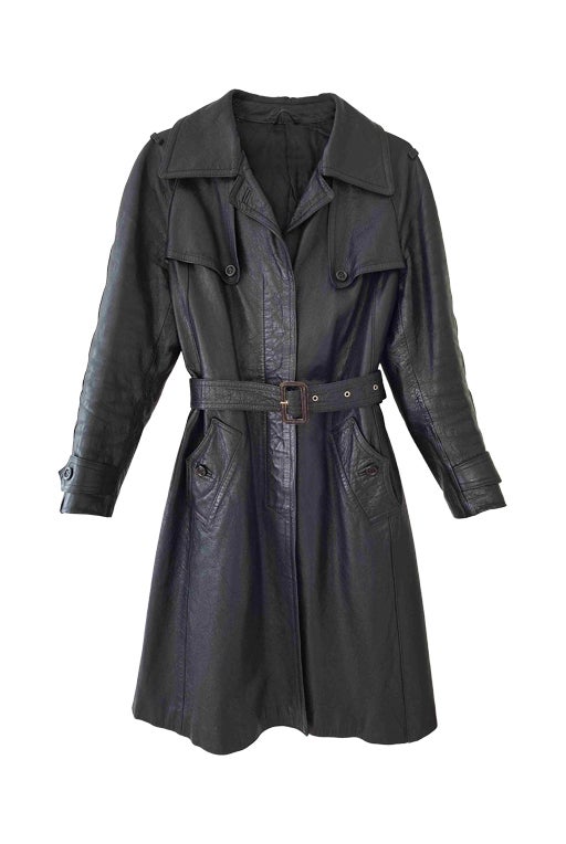 Trench en cuir