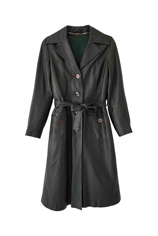 Trench en cuir