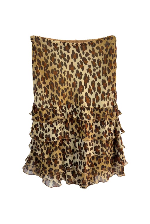 Moschino leopard skirt