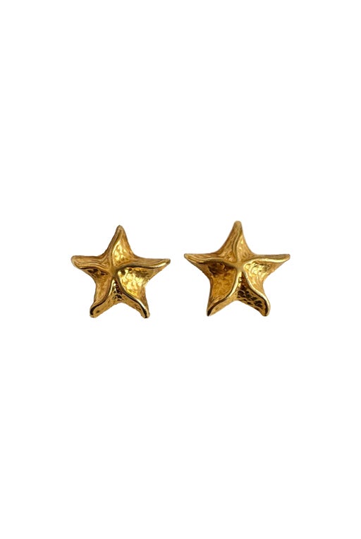 Clip-on earrings made of brass