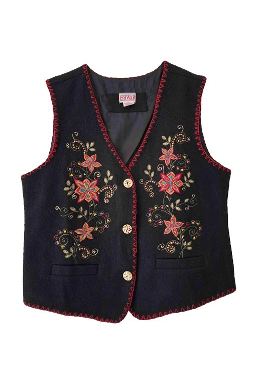 Embroidered vest