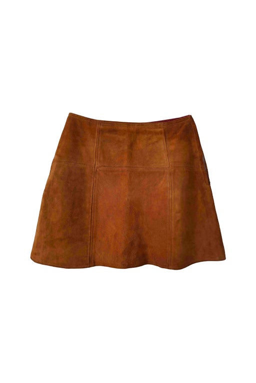 Suede skirt