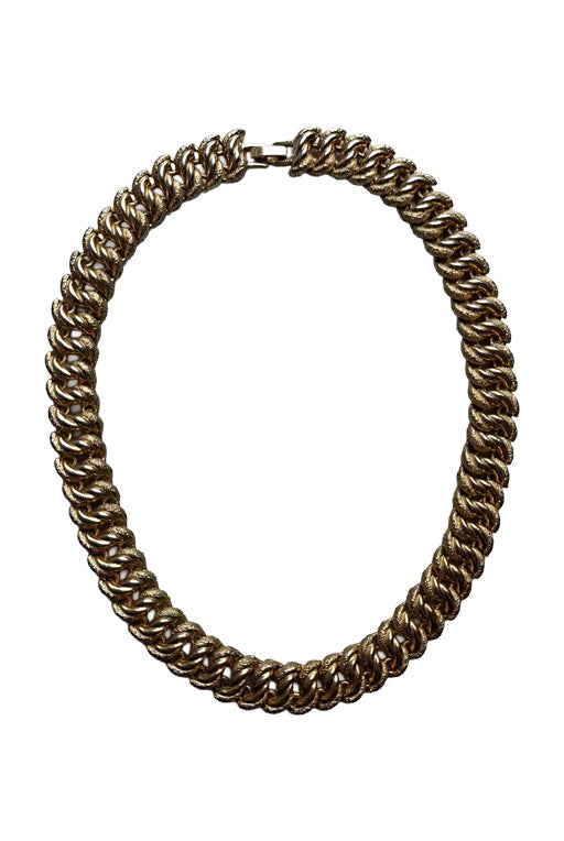 Collier à maillons plaqué or