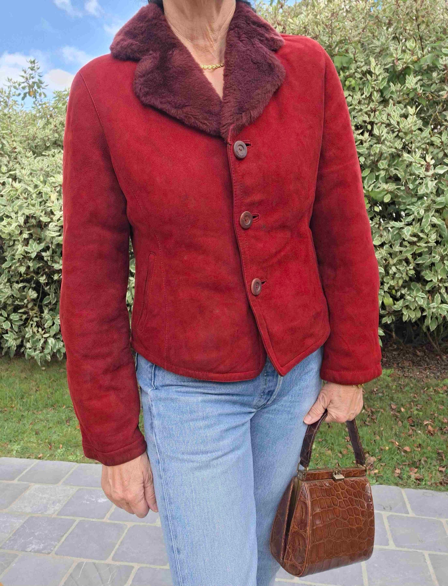 Peau lainée en daim