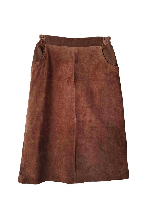 Suede skirt