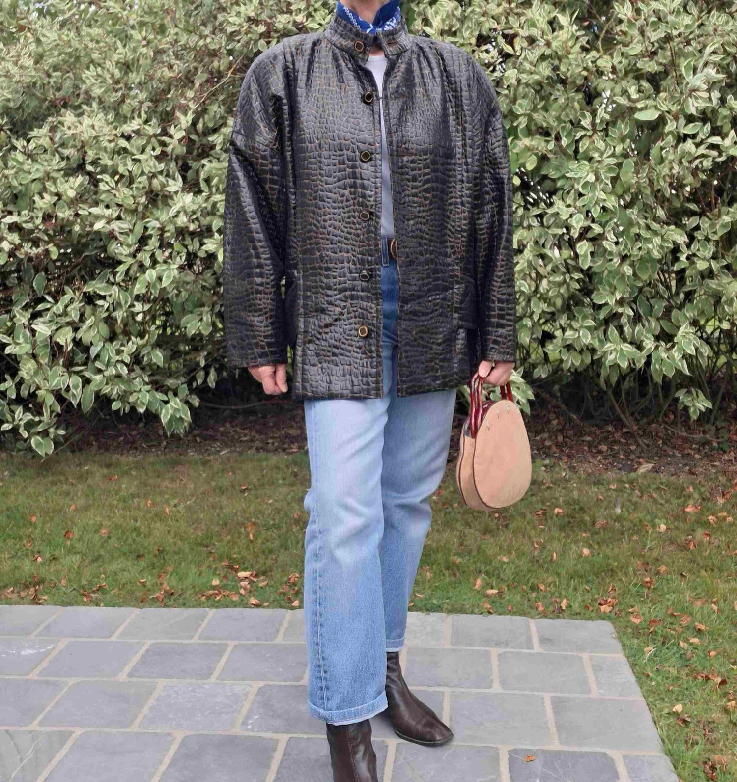 Manteau en simili cuir