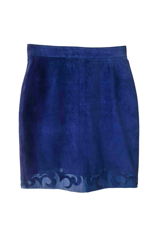 Suede skirt