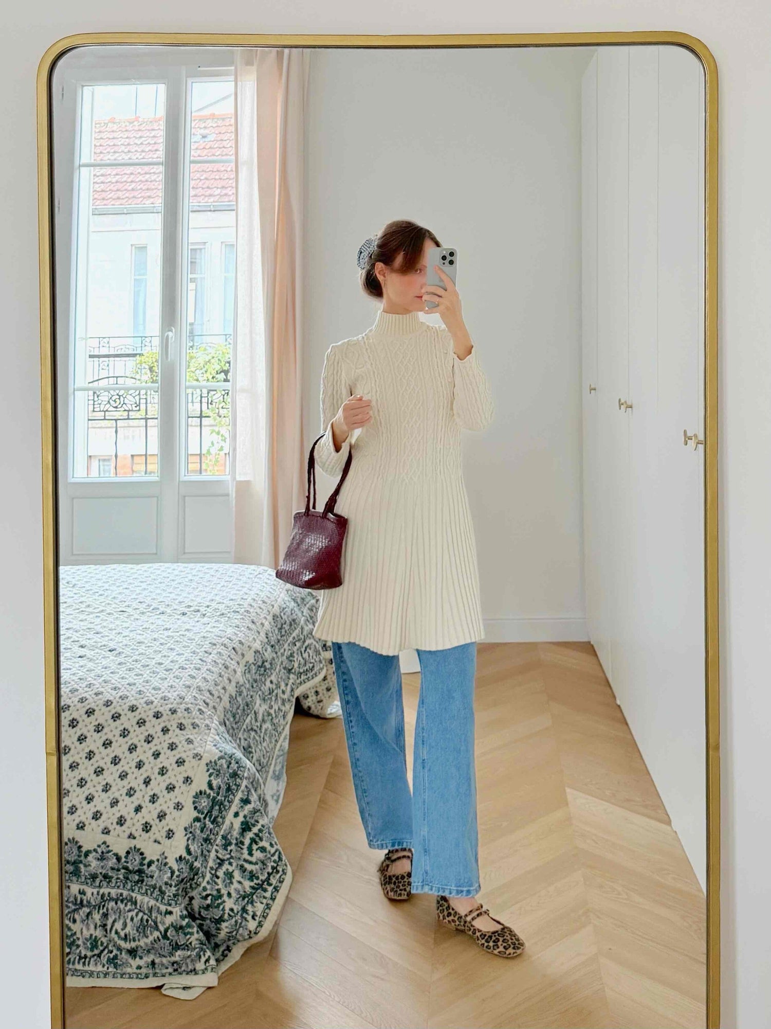 Dress in twisted wool