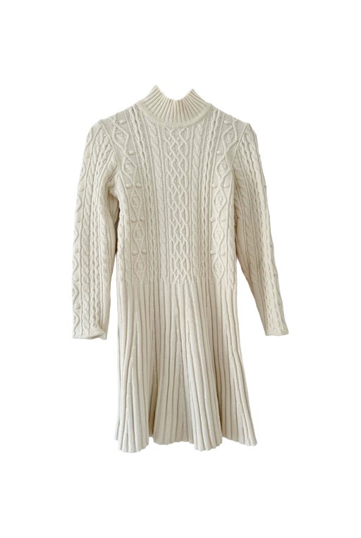 Dress in twisted wool