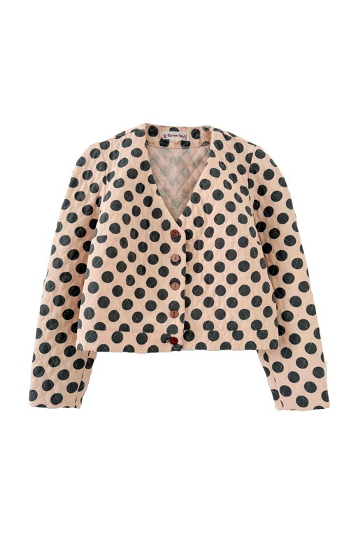 Veste matelassée à pois