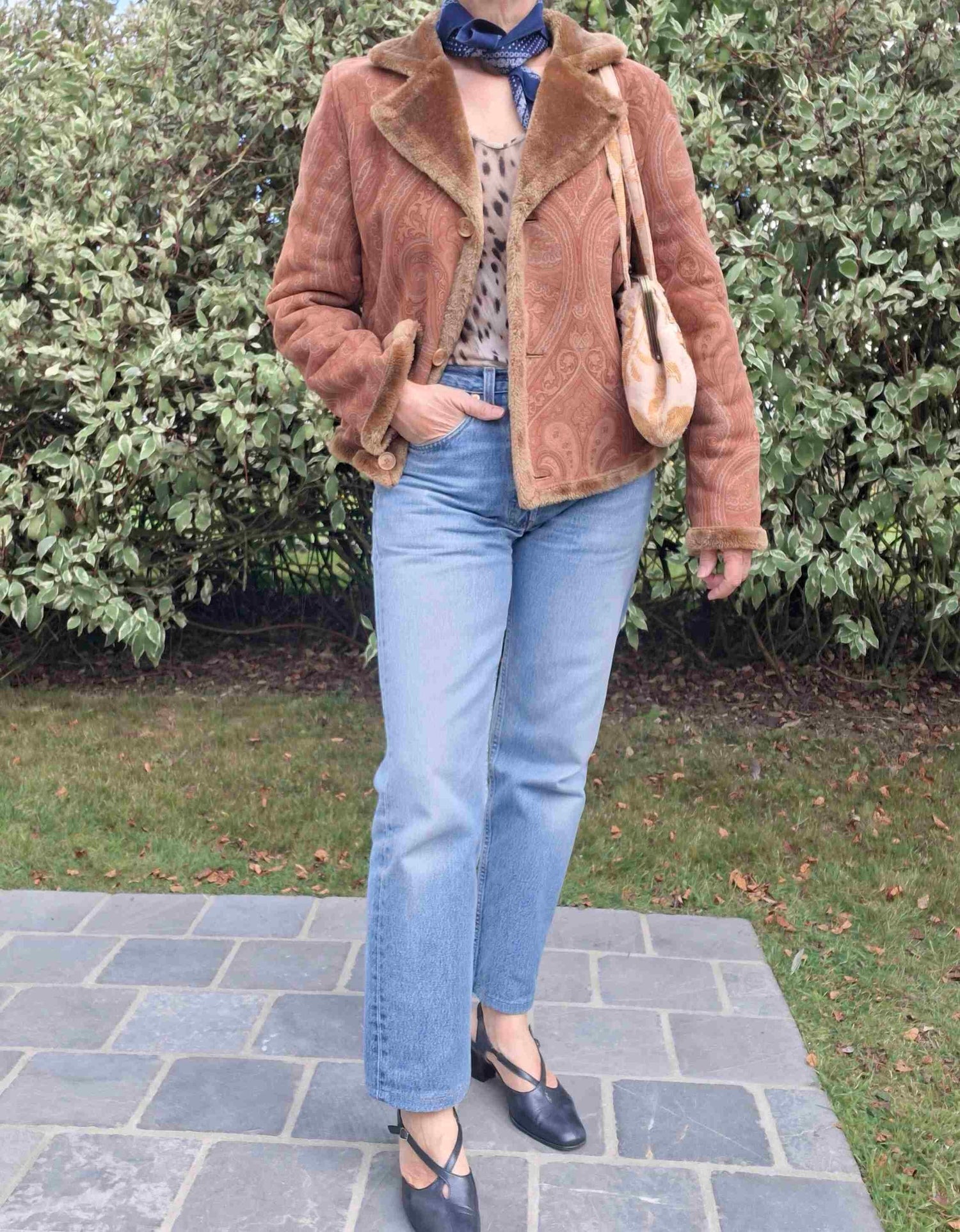 Manteau en peau lainée