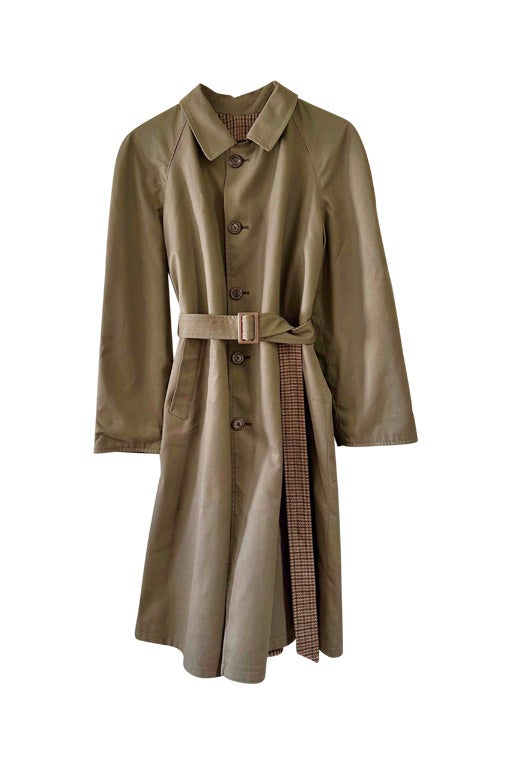 Trench réversible en laine